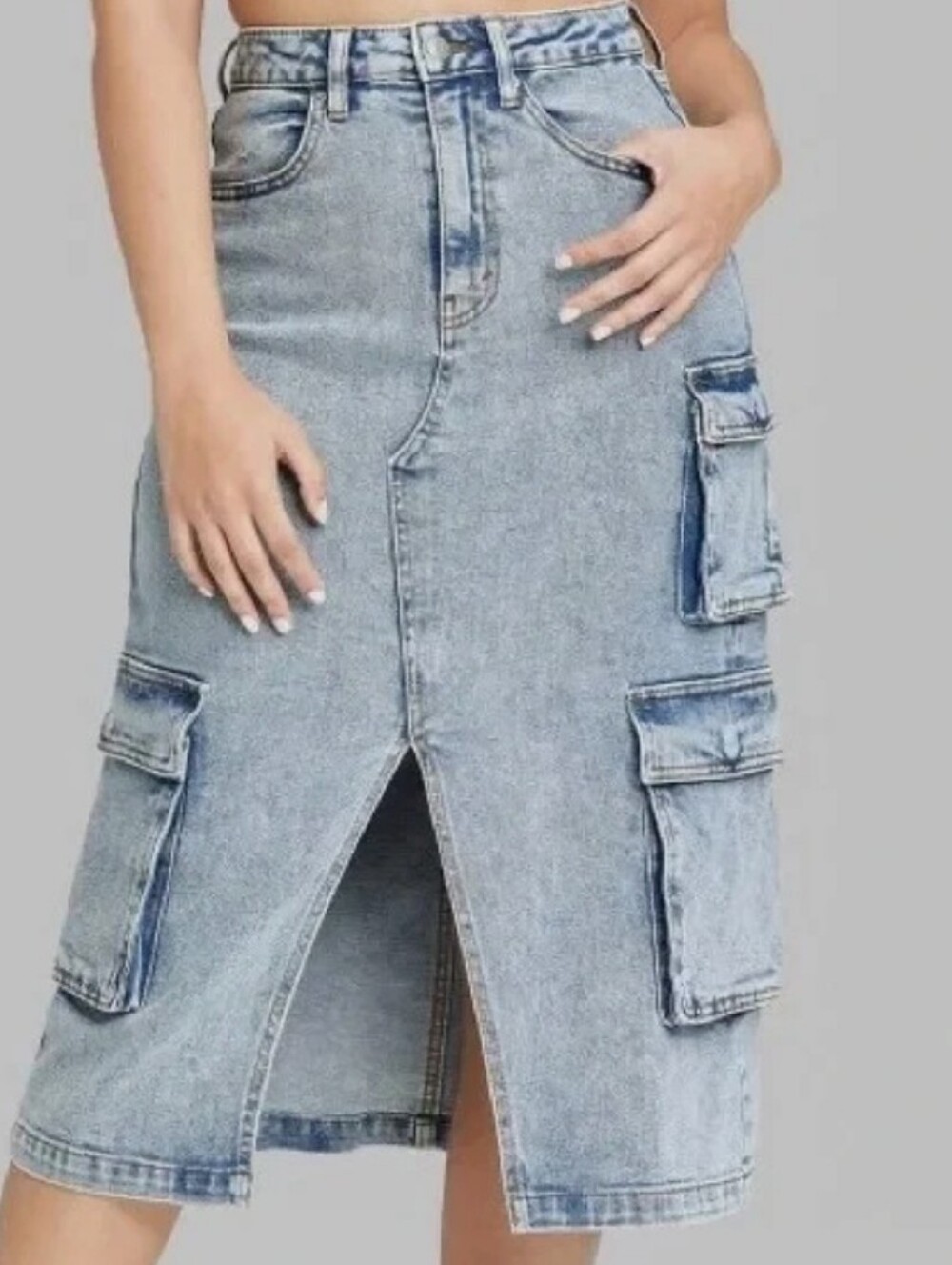 Wild Fable Cargo Denim Skirt